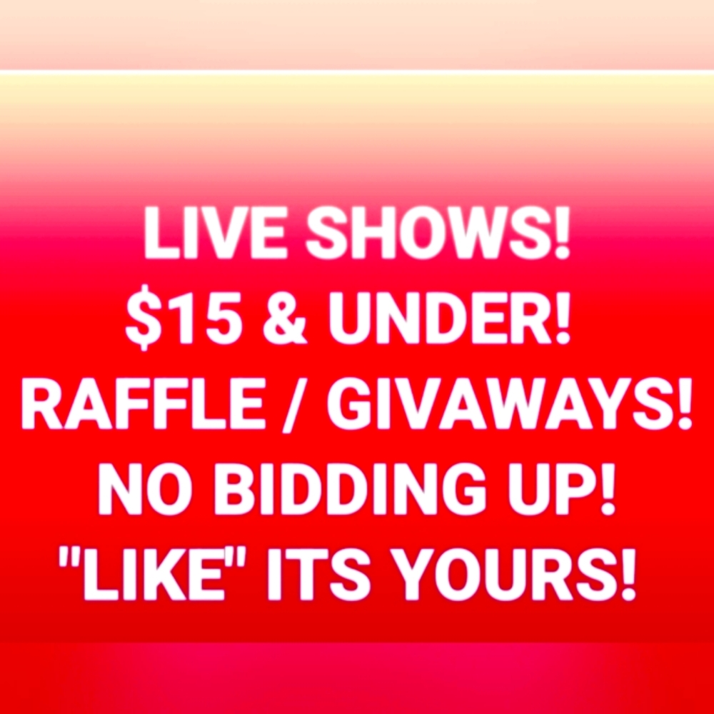 UNLISTED! RAFFLE & GIVAWAYS! COMMENT "LIKE"  FIRST IT IS YOURS! NO BIDDING UP!😊